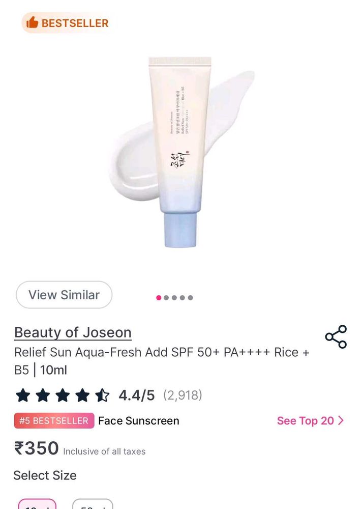 Beauty of Joseon Sunscreen SPF 50+