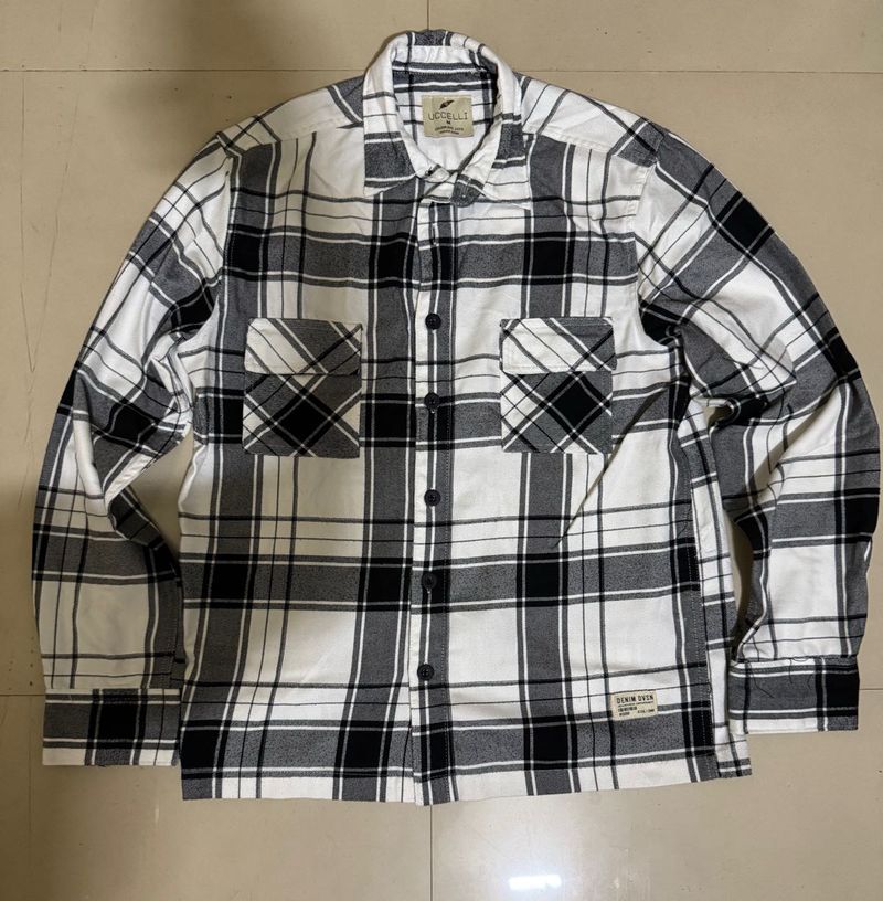 Men's boxy shacket (jacket + shirt)