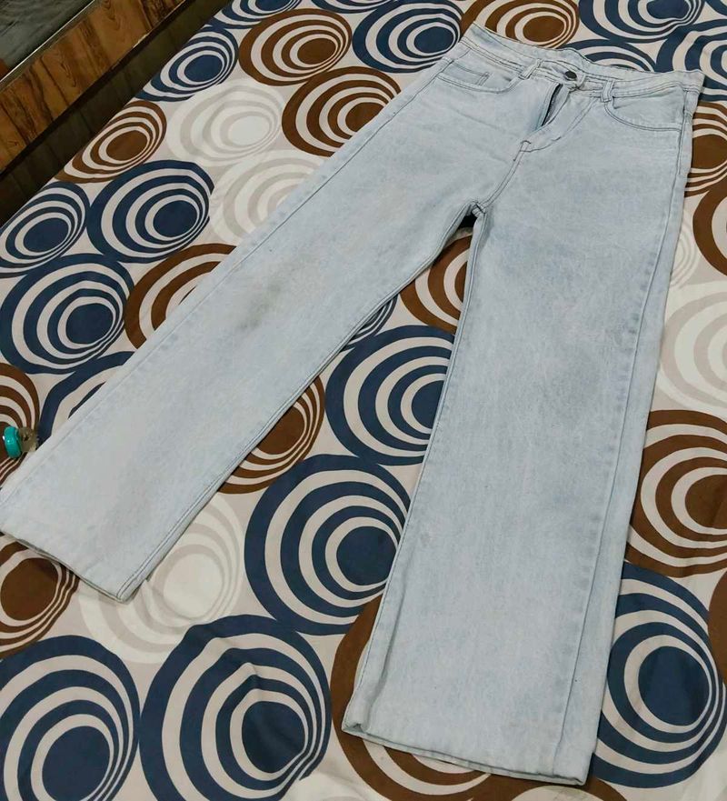 Light Wash Wide Leg Jeans Unisex