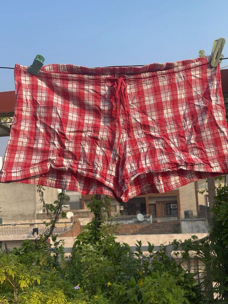 Comfortable Plaid Pajama Shorts