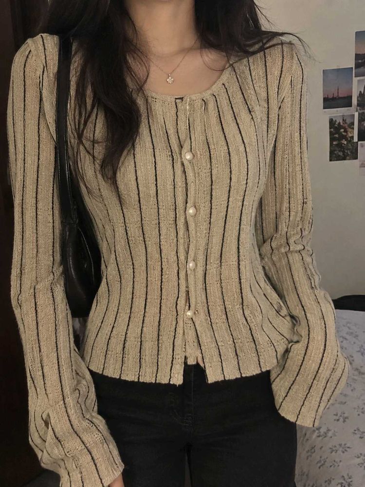 Striped Knit Top