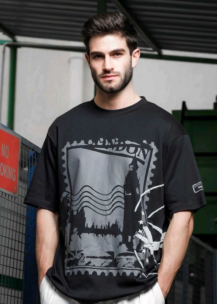 HOUSE OF KOALA Black London Stamp T-Shirt