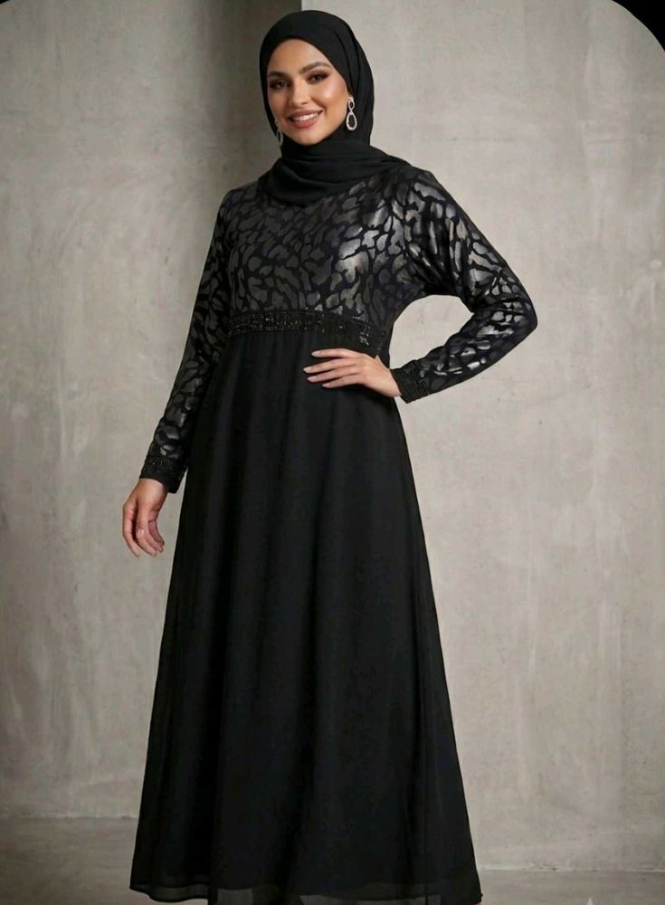 Black Abaya Gown💌