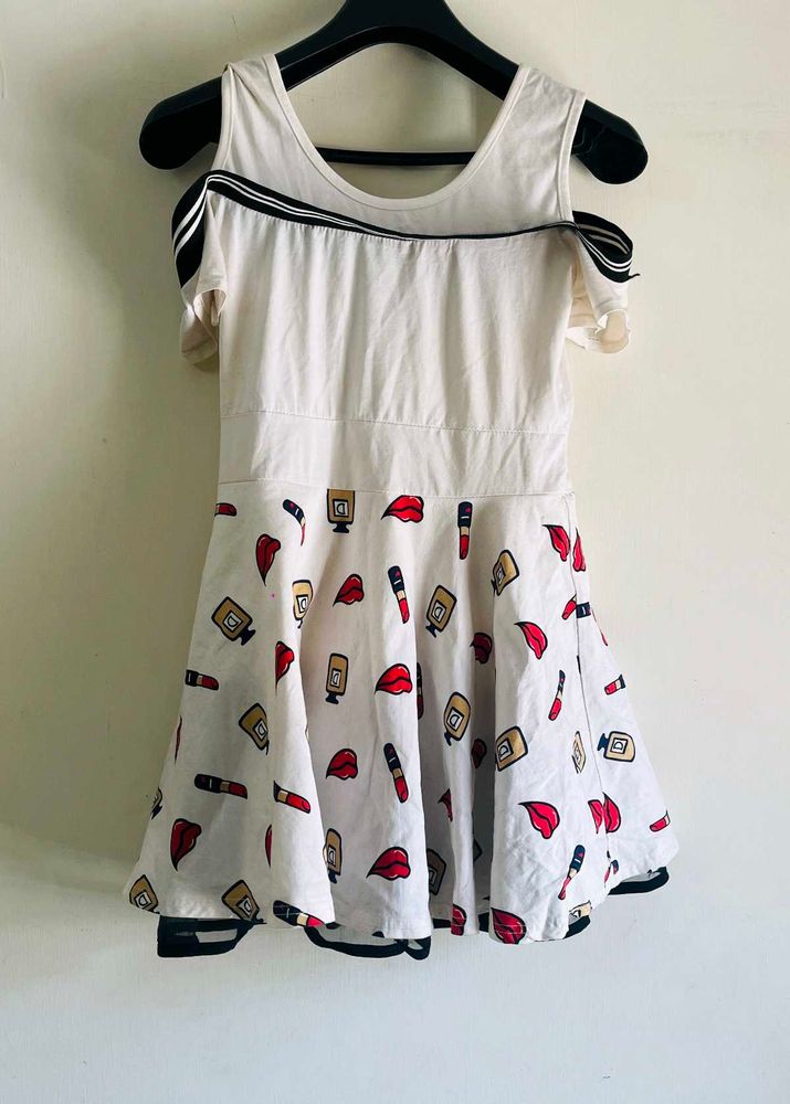Fun Print Cute Mini' Dress