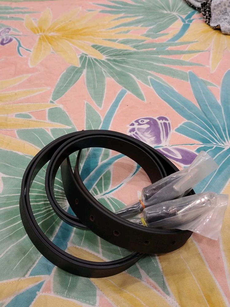 Classic Black Leather Belt