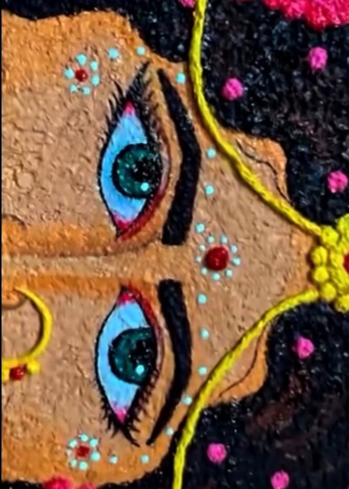Tissue Hand-painted Radha Art 🖼️