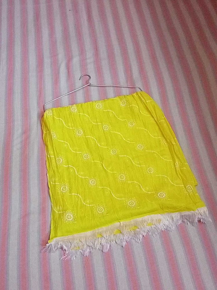 Bright Yellow Dupatta