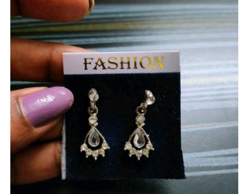 combo of Earrings and adjustable bangle