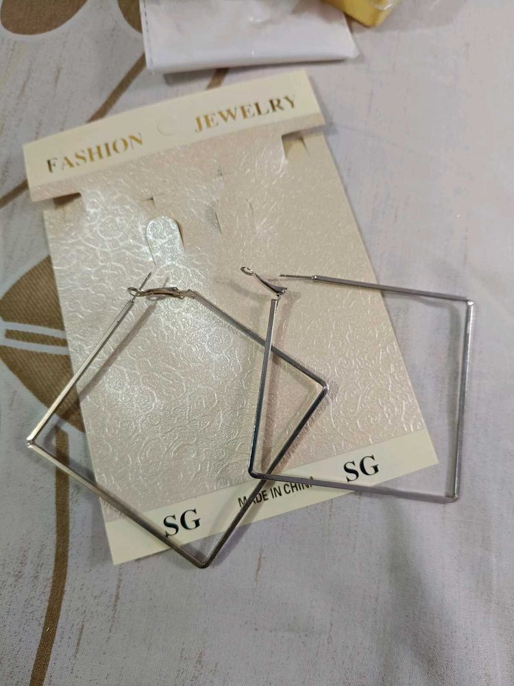 Square Hoop Earrings