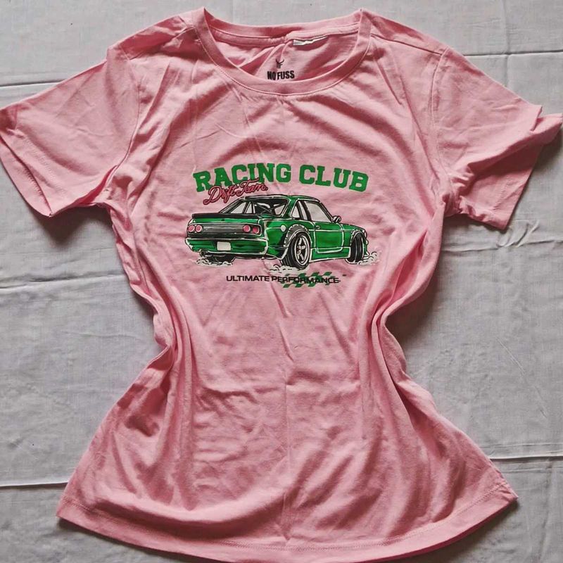 Pink Racing Club Graphic T-Shirt