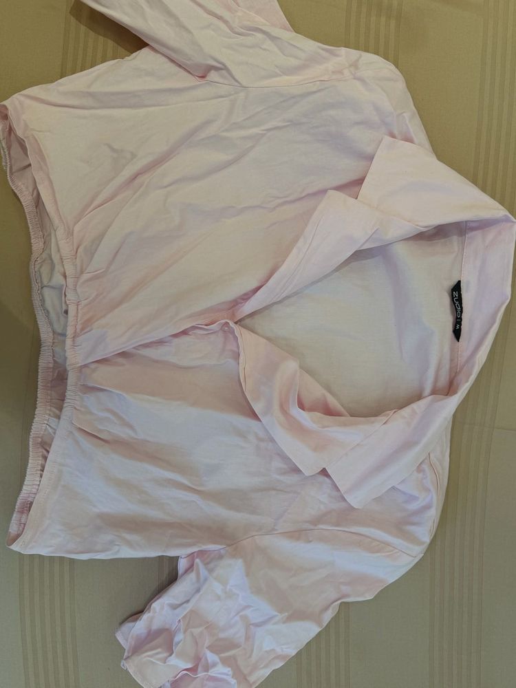 Light Pink Crop shirt