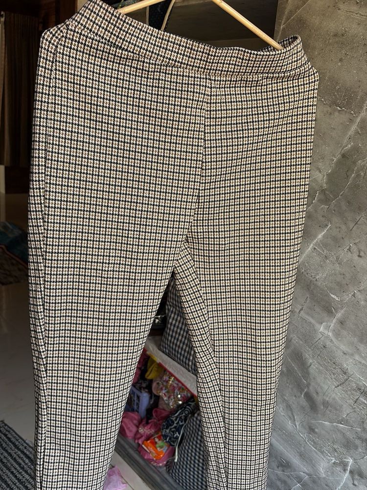 Chic Checked Trousers