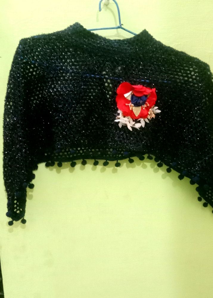Designer Poncho For Girls