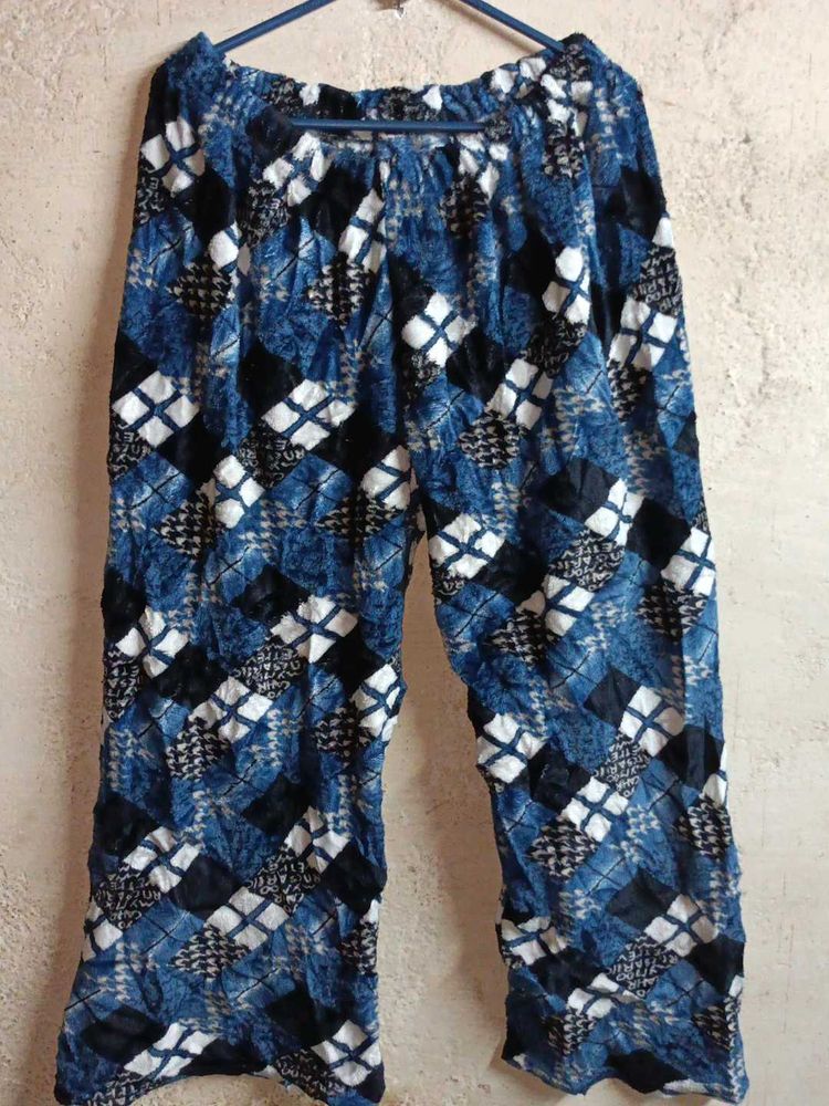Women's Fleece Fashion Pajama Night Pants Multicol