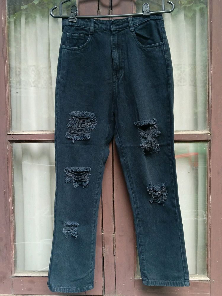 Torn Jean (Faded Black Colour)