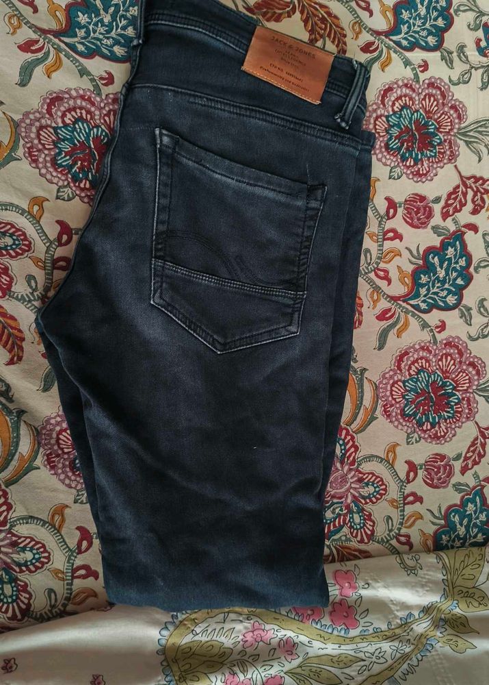 Jack &amp; Jones Grey Denim Jeans