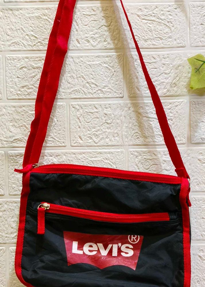 Levi's Black &amp; Red Crossbody Bag