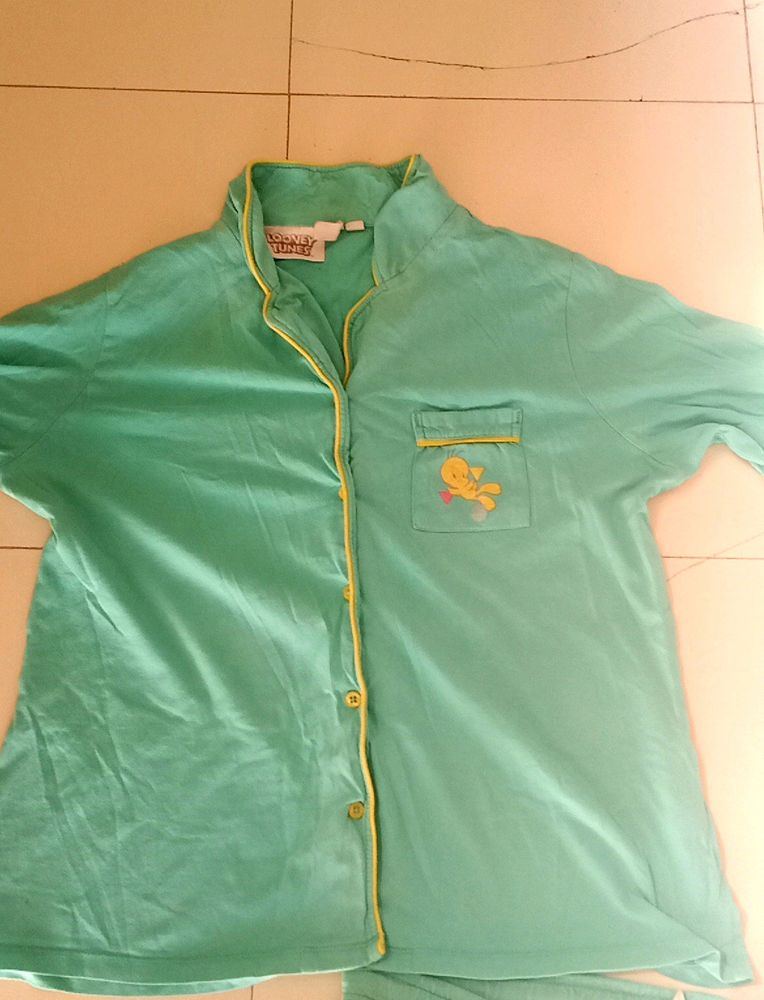 A Cartoon Printed Night suit
