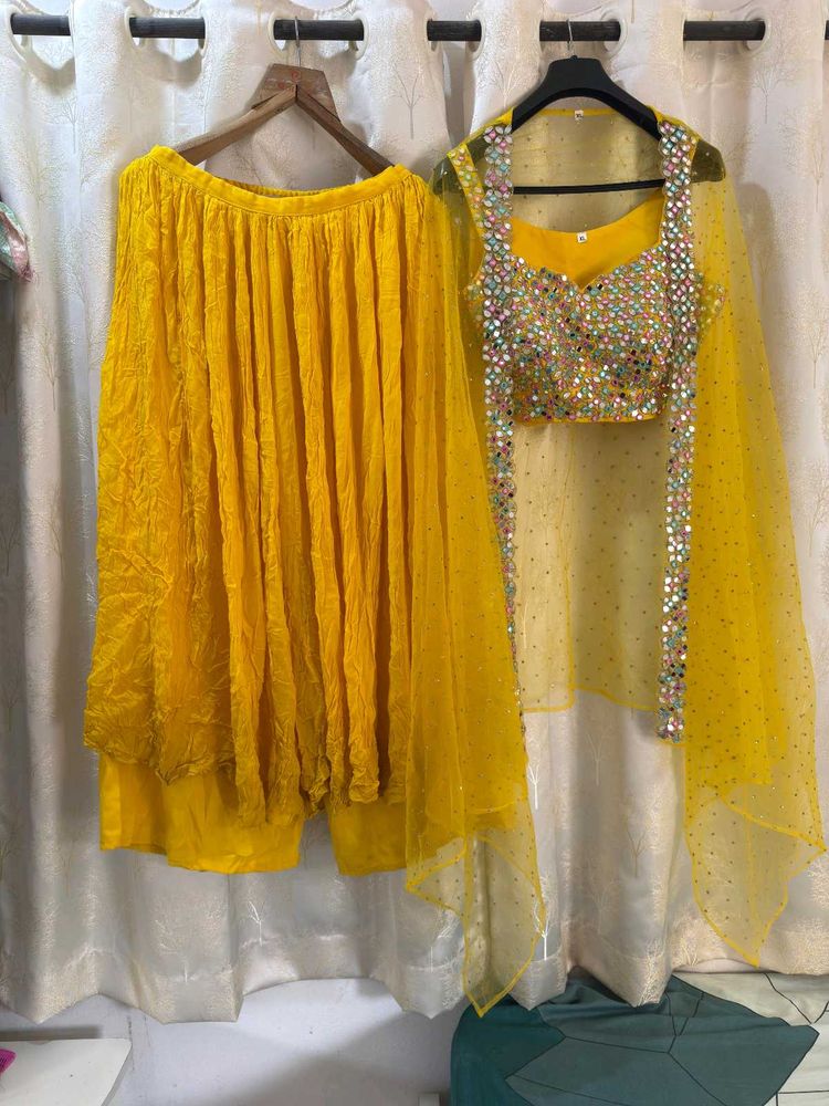 Indowestern With Divider Plazzo And Cape Jacket