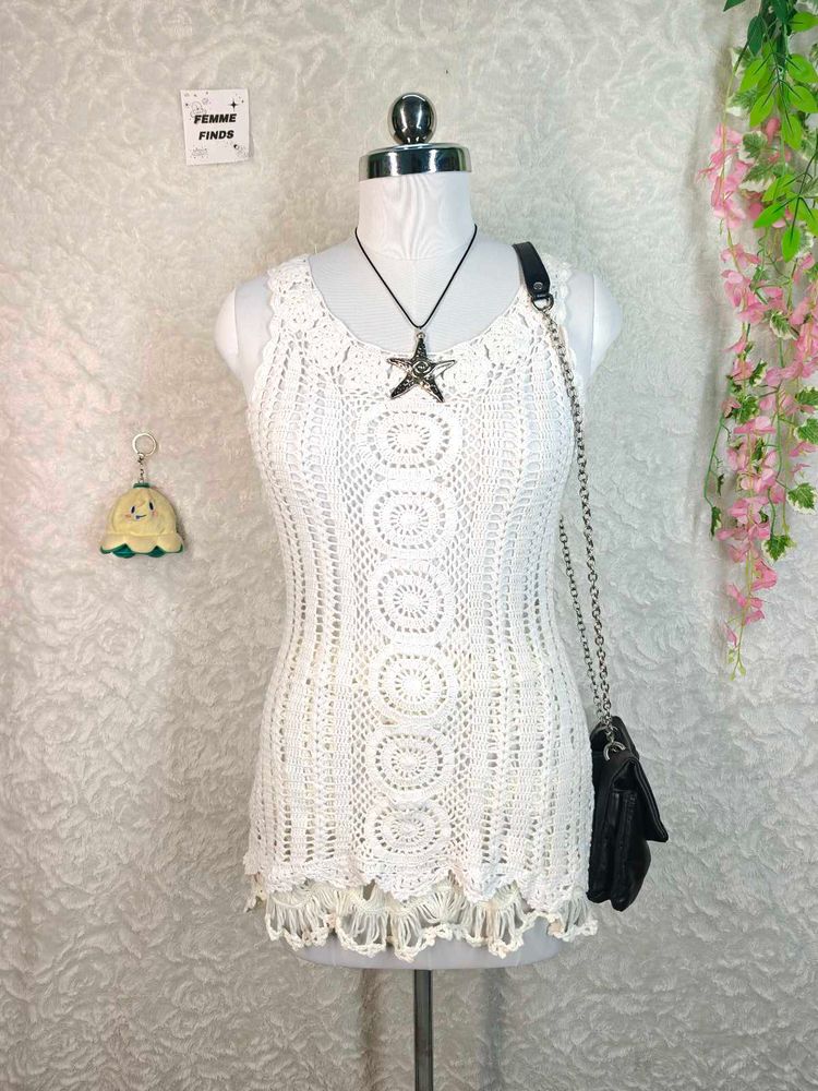Boho Crochet Tank Top