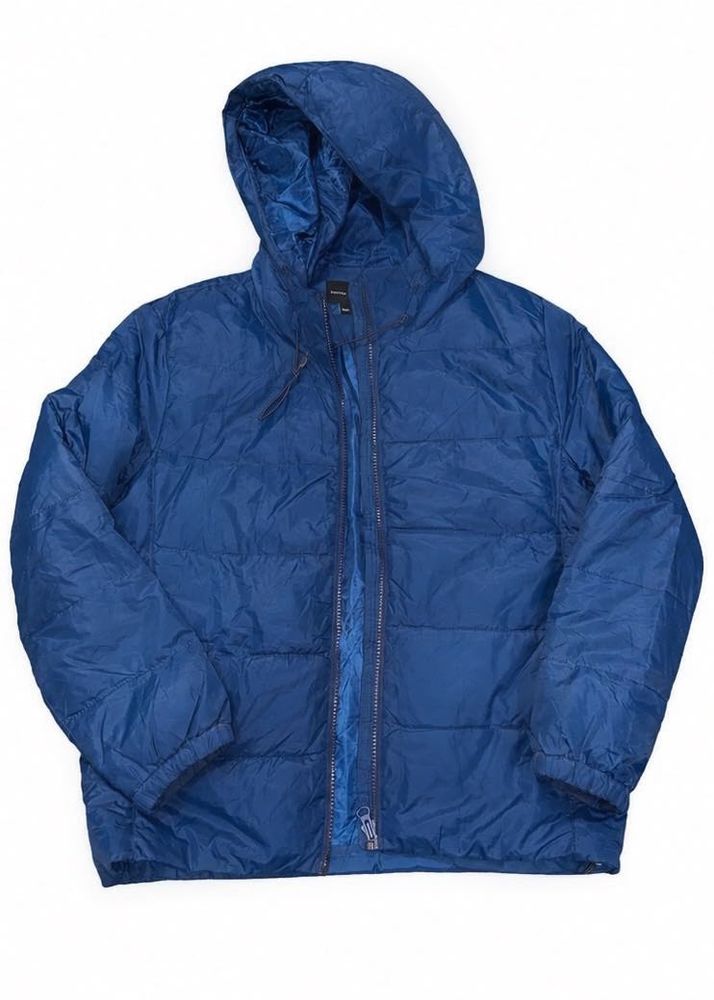dark blue puff jacket size Medium