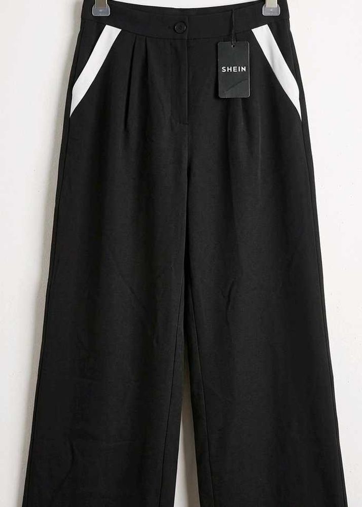 korean  Black Wide Leg Pants