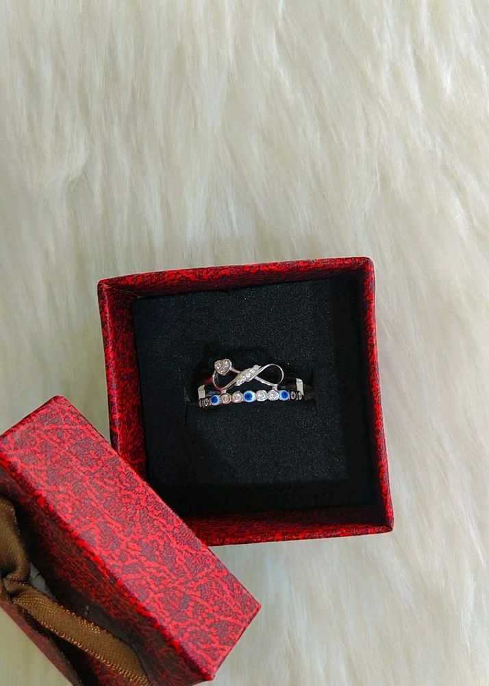 92.5 Hallmarked Heart &amp; Infinity Ring