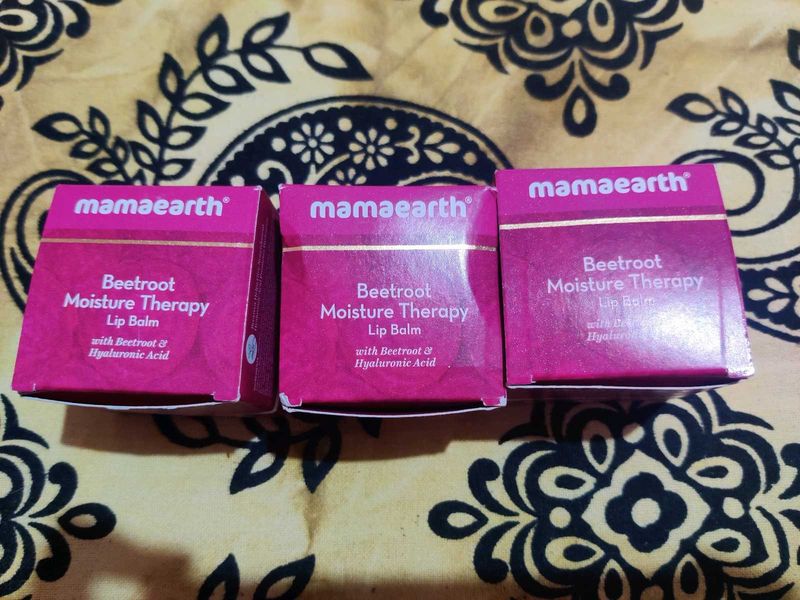 Mamaearth Beetroot Lip Balm - 3 Pack
