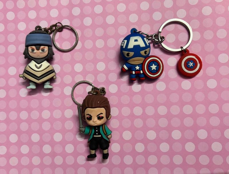 SALE/Anime &amp; Marvel Character Keychains