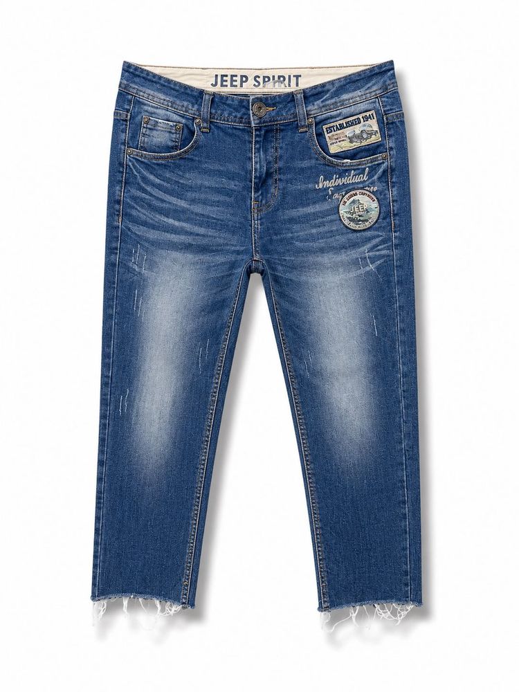 Jeep Spirit Blue Stone Washed Regular Fit Jeans