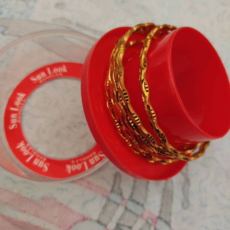 New Gold Colour Bangles With New Design