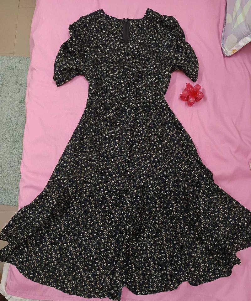 Floral Print Midi Dress.