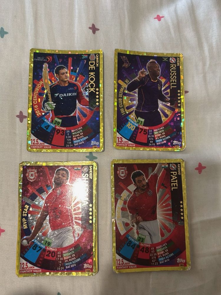 Cricket Trading Cards - 2017/18 Golds