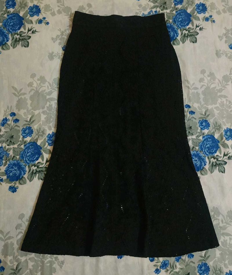 Elegant Black Maxi Skirt