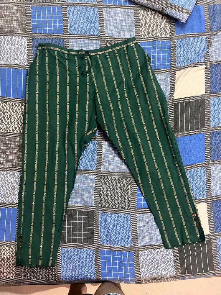 Green Striped Trousers