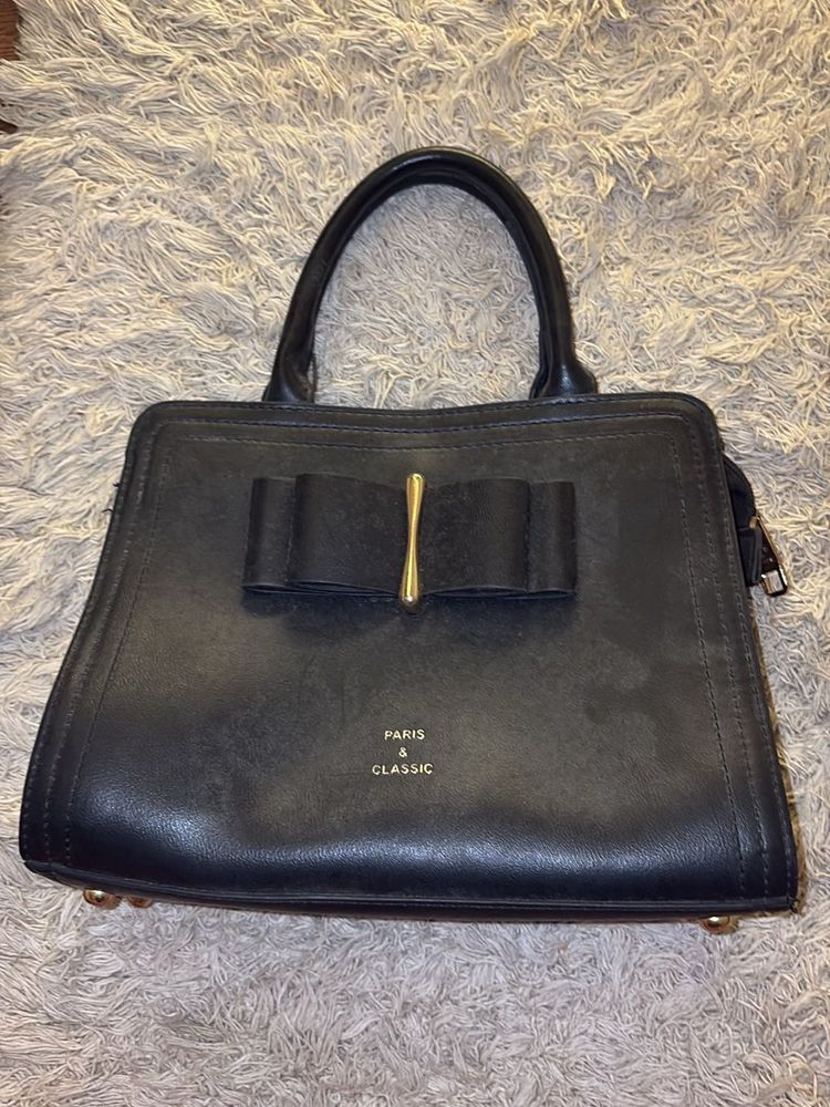 Paris &amp; Classic Black Satchel