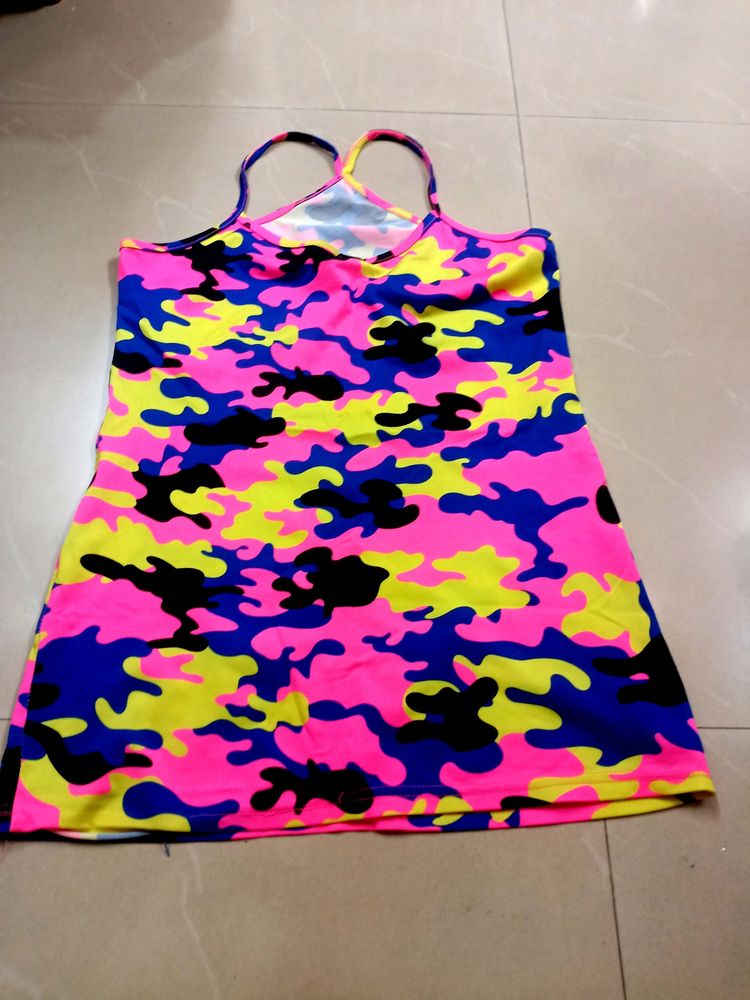 Funky Multi Colour Crop Top