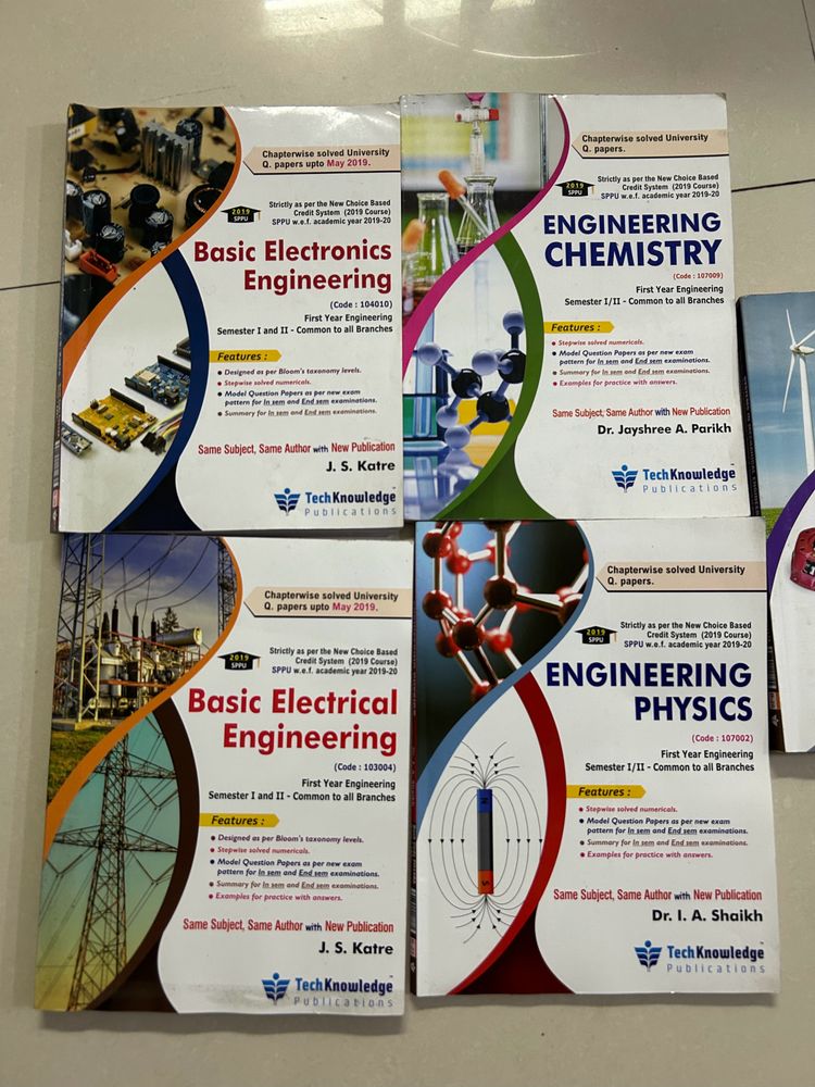 5 Books Brand New- FY Engineering sem1&amp;2
