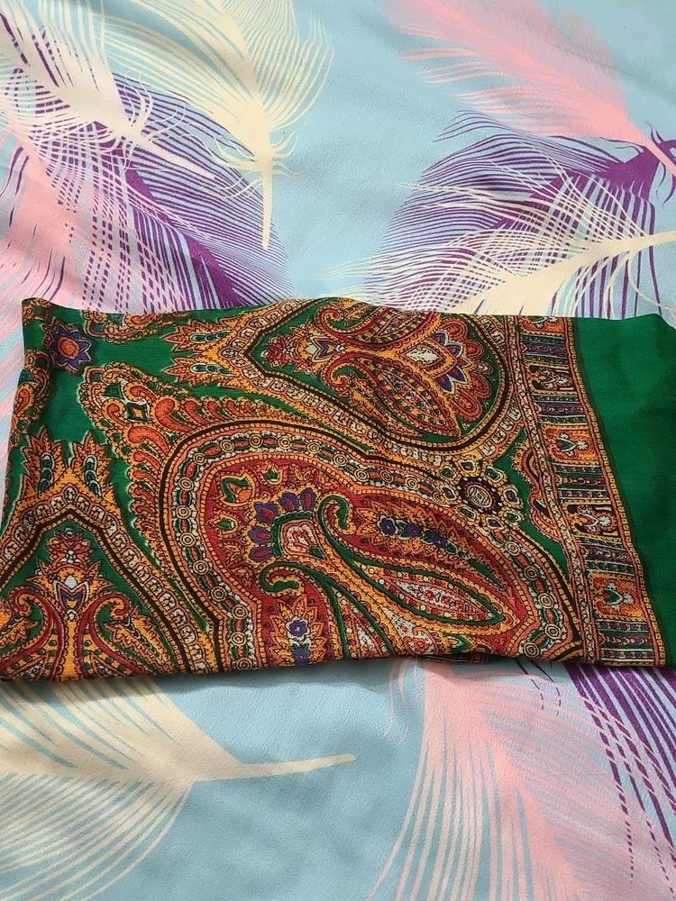 Vibrant Paisley Print Scarf/Dupatta