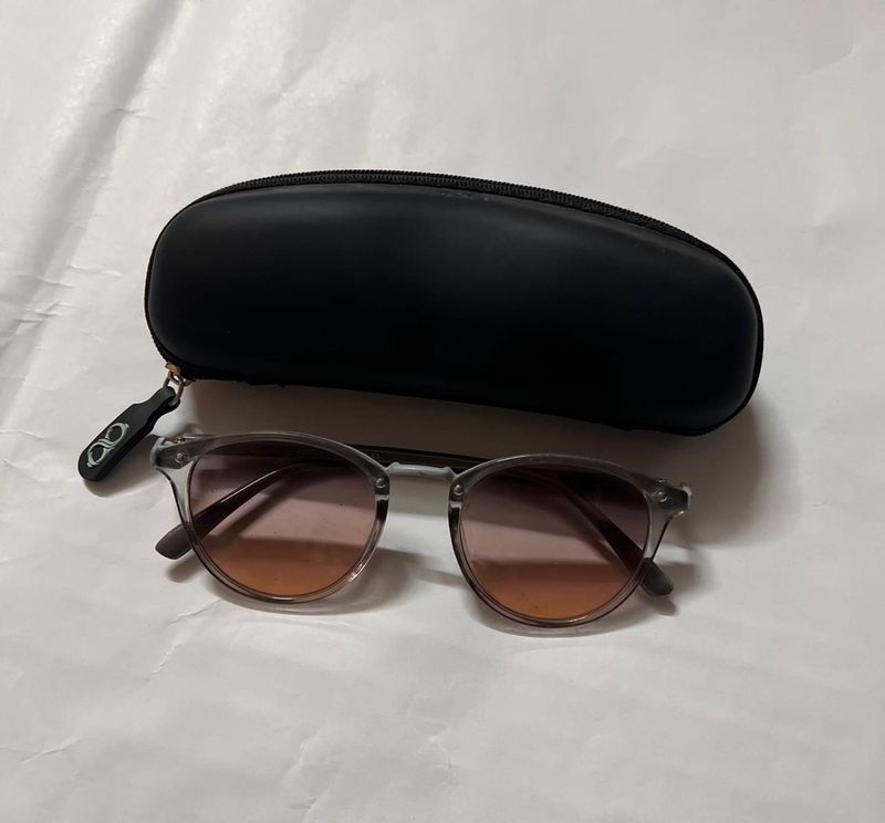 Lenskart stylish Round Sunglasses with Case