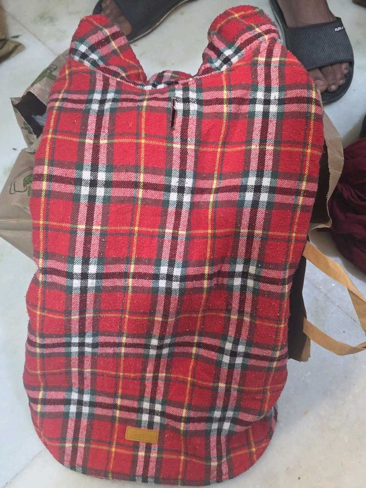 Red Plaid Pet Coat for dogs