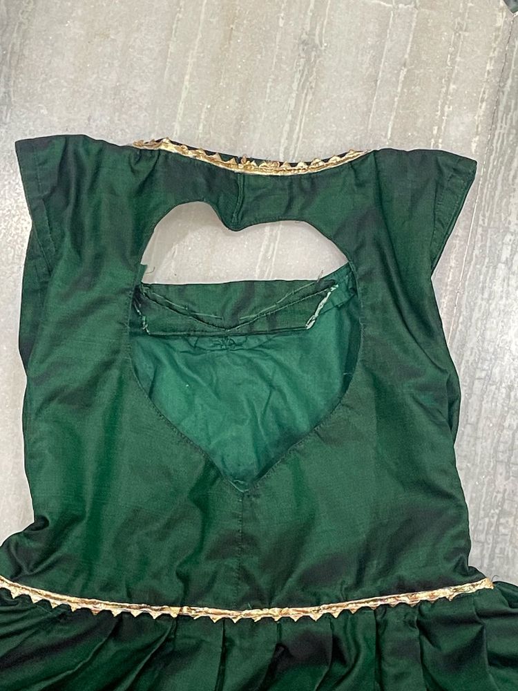 Elegant Green Designer Blouse
