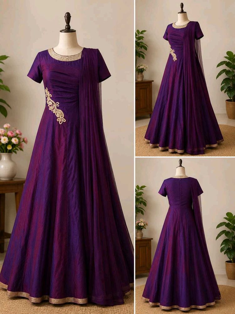 Beautiful Purple Ethnic Gown