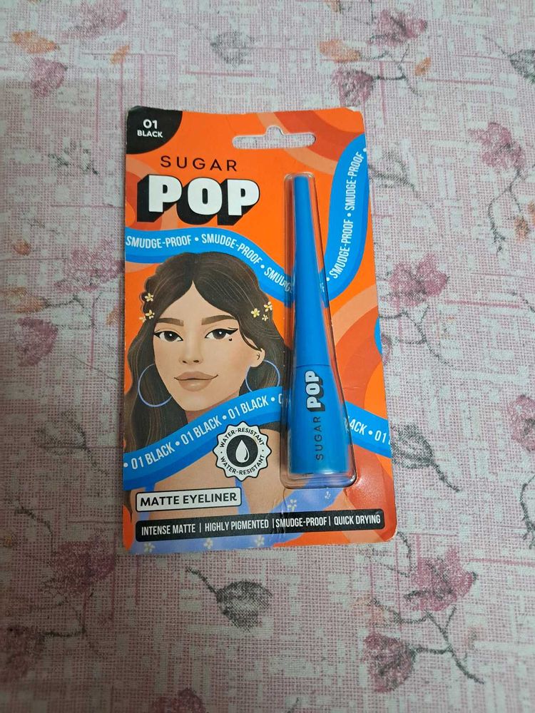 Sugar Pop Matte Eyeliner - Black