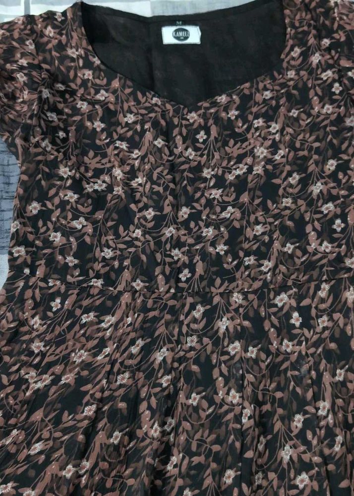 Lovely Floral Print Dress by kameez.co