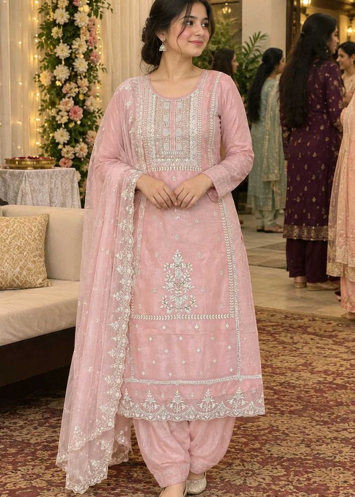 Elegant work Embroidered Salwar Suit