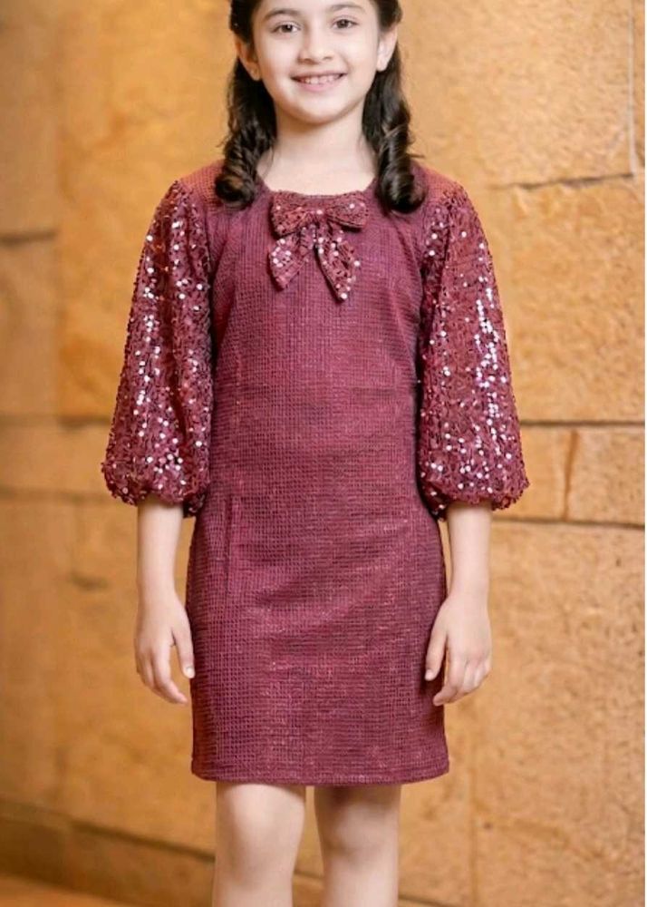 Sparkling Sequin Sleeve Dress