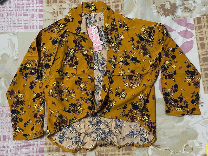 Stylish Floral Print Crop Top