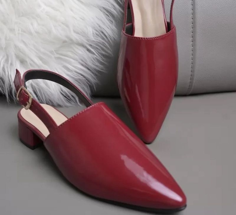Red Slingback Heels