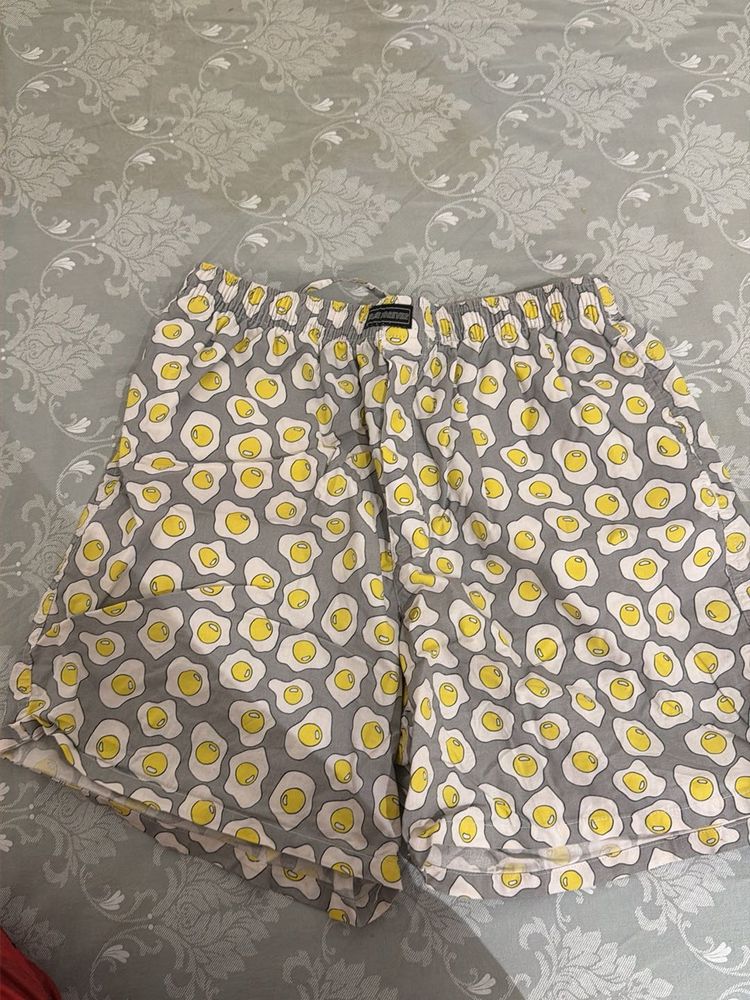 Fun Egg Print Boxer Shorts